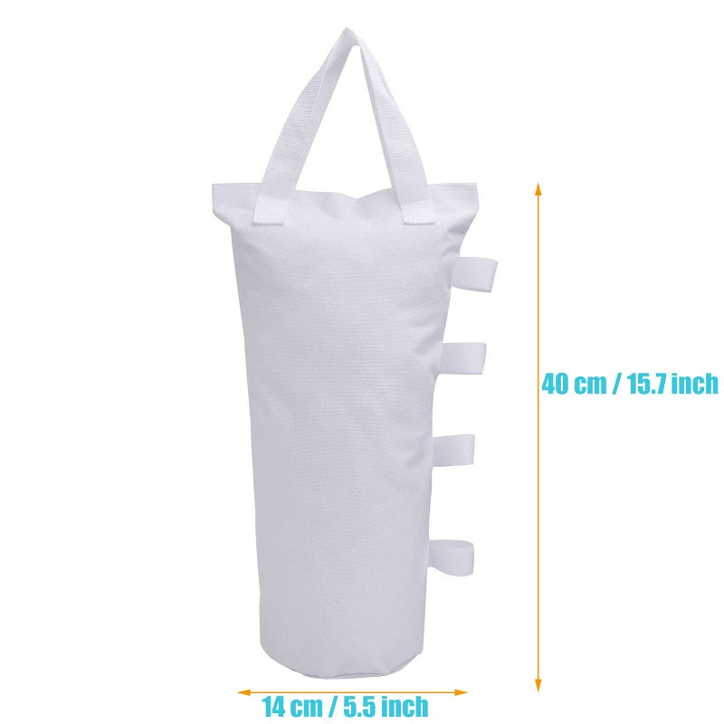 Ikerall Canopy Weights Bag Leg Weight for Pop up Canopy Tent  Sand Bags for Patio Umbrella Instant Outdoor Sun Shelter (4 Pack - White) - Image 2